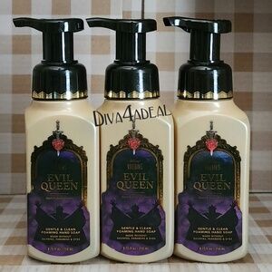 3X Bath Body Works X DISNEY VILLAIN’S EVIL QUEEN Foaming Hand Soap Bundle